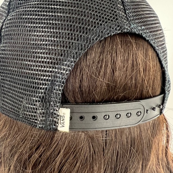 Vans Black & Maroon Flat Bill Trucker Hat - Picture 8 of 8